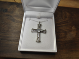 Memorial Silver Cross Ash Necklace