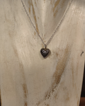 Memorial Silver Heart Ash Necklace